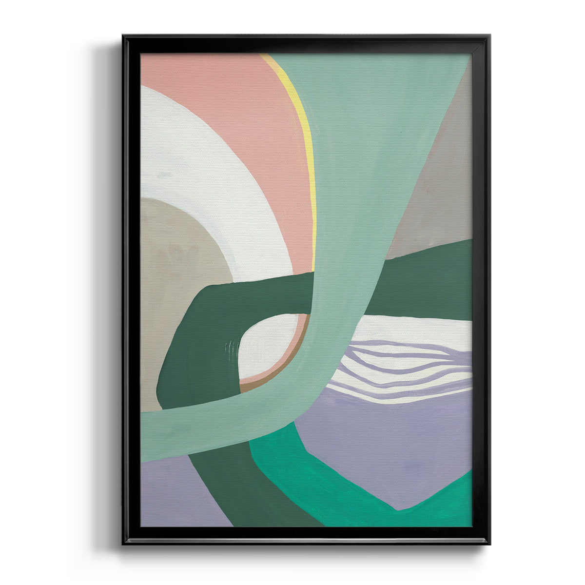 Merge Left - Modern Framed Canvas Print