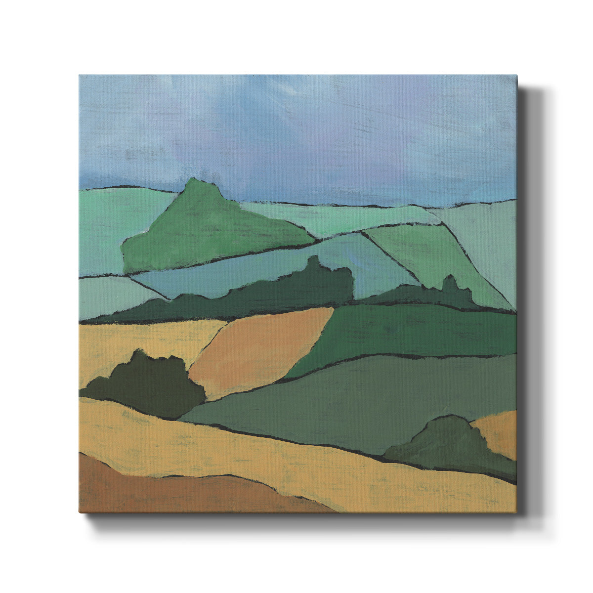 Blocked Topography I-Premium Gallery Wrapped Canvas - Ready to Hang