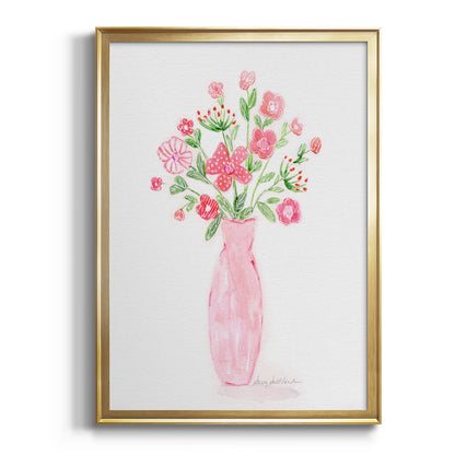 Boho Pinwheel Bouquet I - Modern Framed Canvas Print