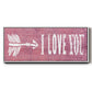 I Love You - Floater Framed Canvas Print