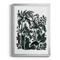 Ink Jungle III - Modern Framed Canvas Print