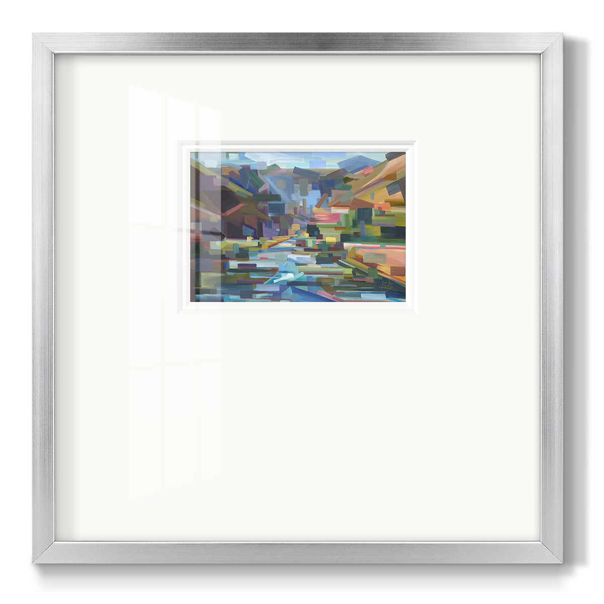 Pieces of Yakima Canyon Premium Framed Print Double Matboard