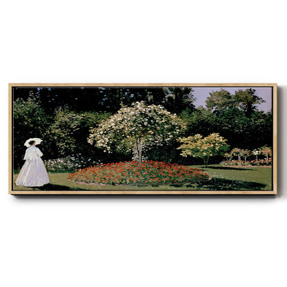 Jeanne Marguerite Lecadre in the Garden - Floater Framed Canvas Print
