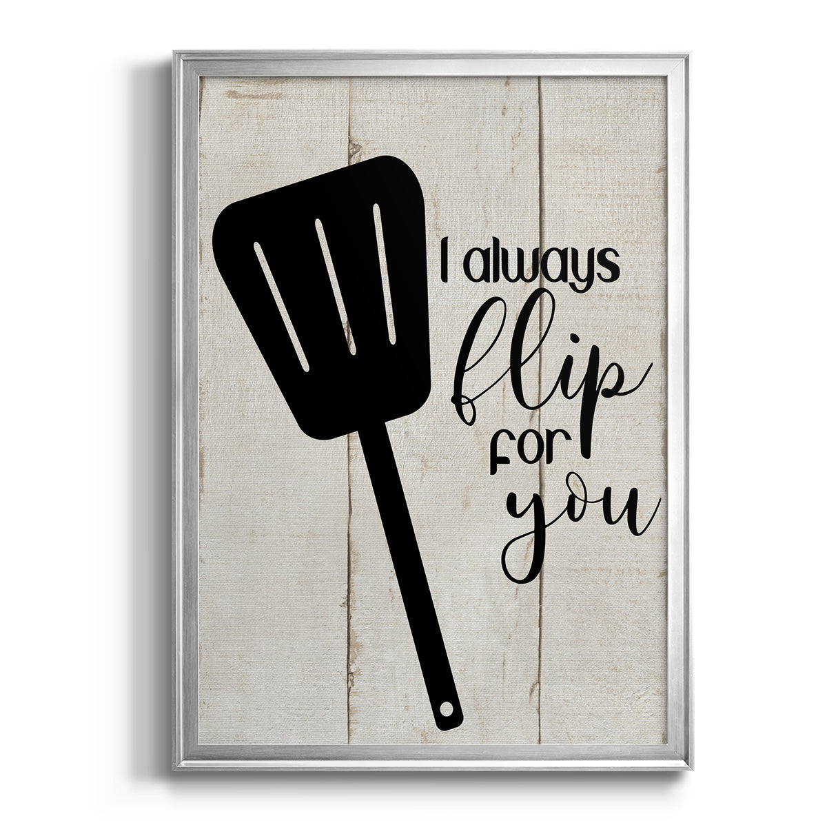 Flip For You - Modern Framed Canvas Print