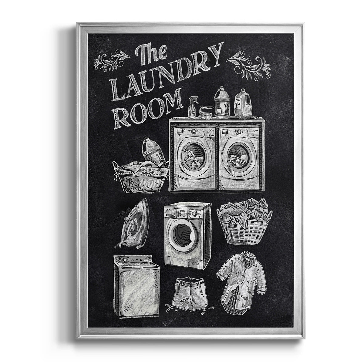 Laundry Room - Modern Framed Canvas Print