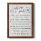 Guide to Self Care - Premium Canvas Framed in Barnwood - Ready to Hang