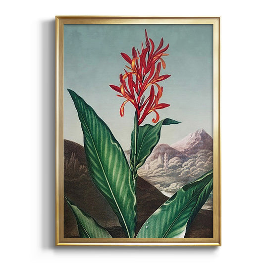 Temple of Flora I - Modern Framed Canvas Print