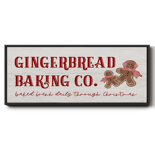 Gingerbread Baking Co - Floater Framed Canvas Print