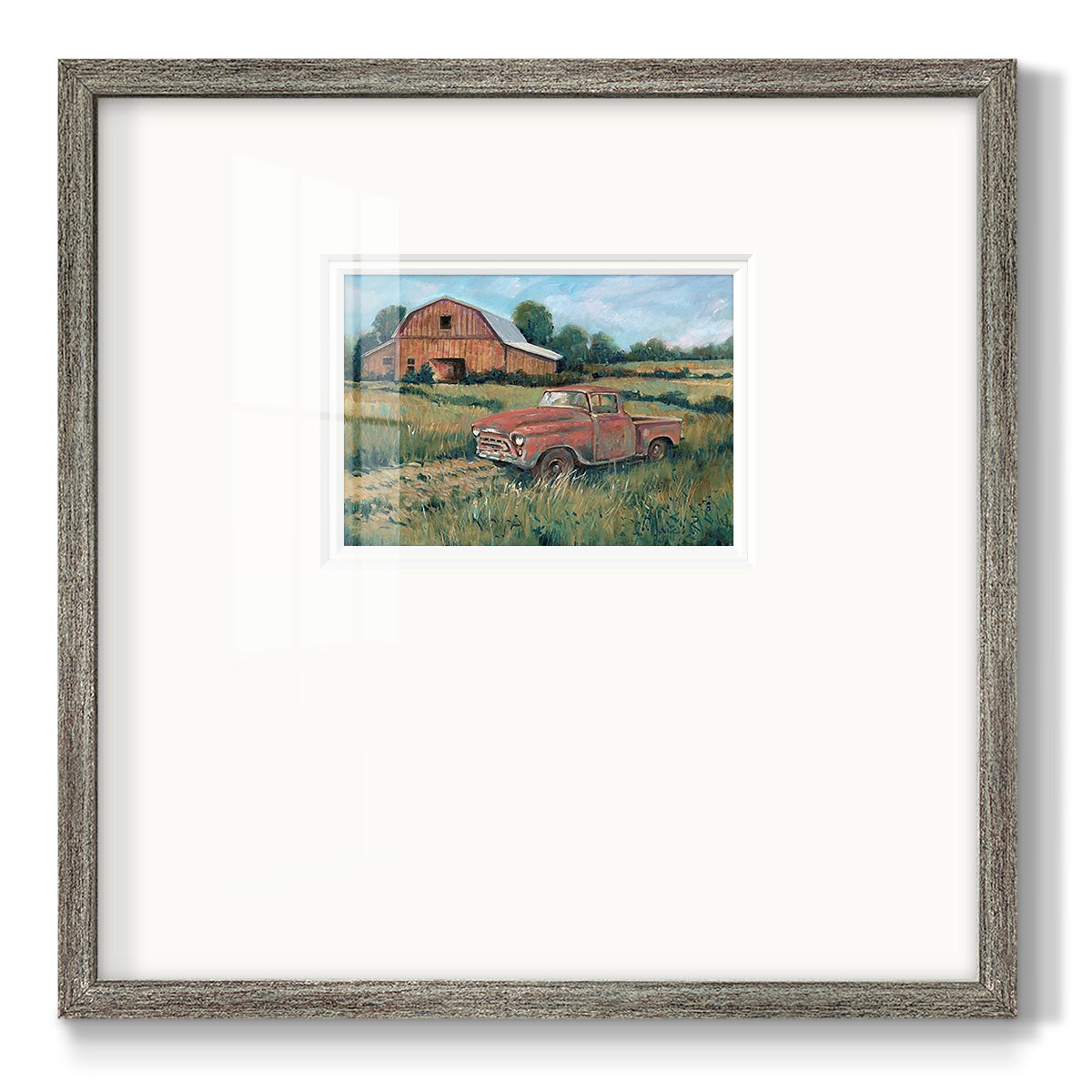 Rusting Away I Premium Framed Print Double Matboard