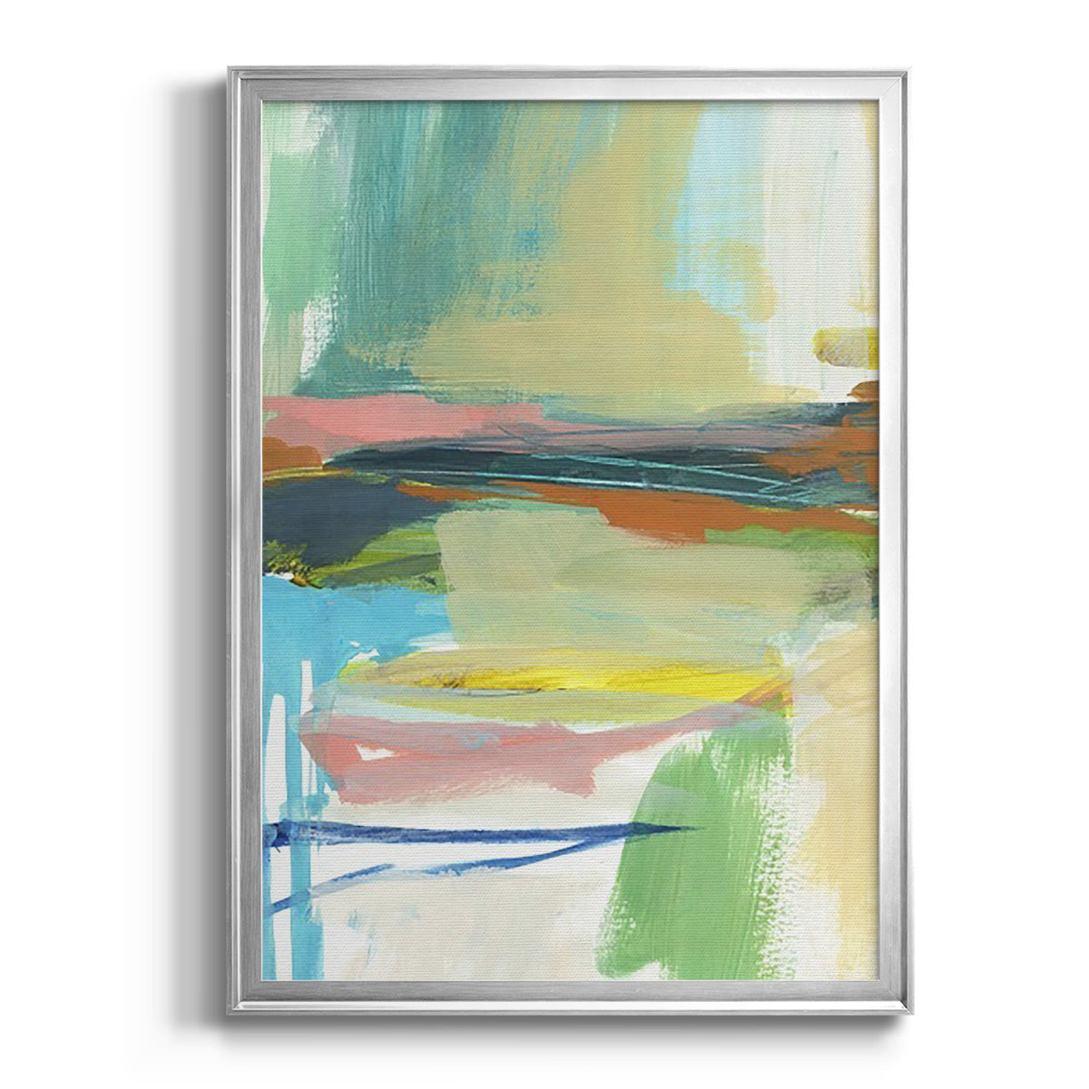 Radiant Horizon III - Modern Framed Canvas Print