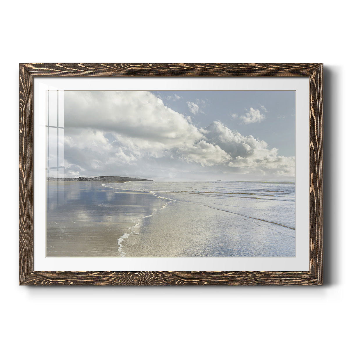 Infinity Beach - Barnwood Framed Art Print