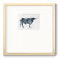 Long Horn Alt V2 - Double Matboard Framed Print