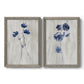 Indigo Botanical III - Barnwood Framed Canvas Set