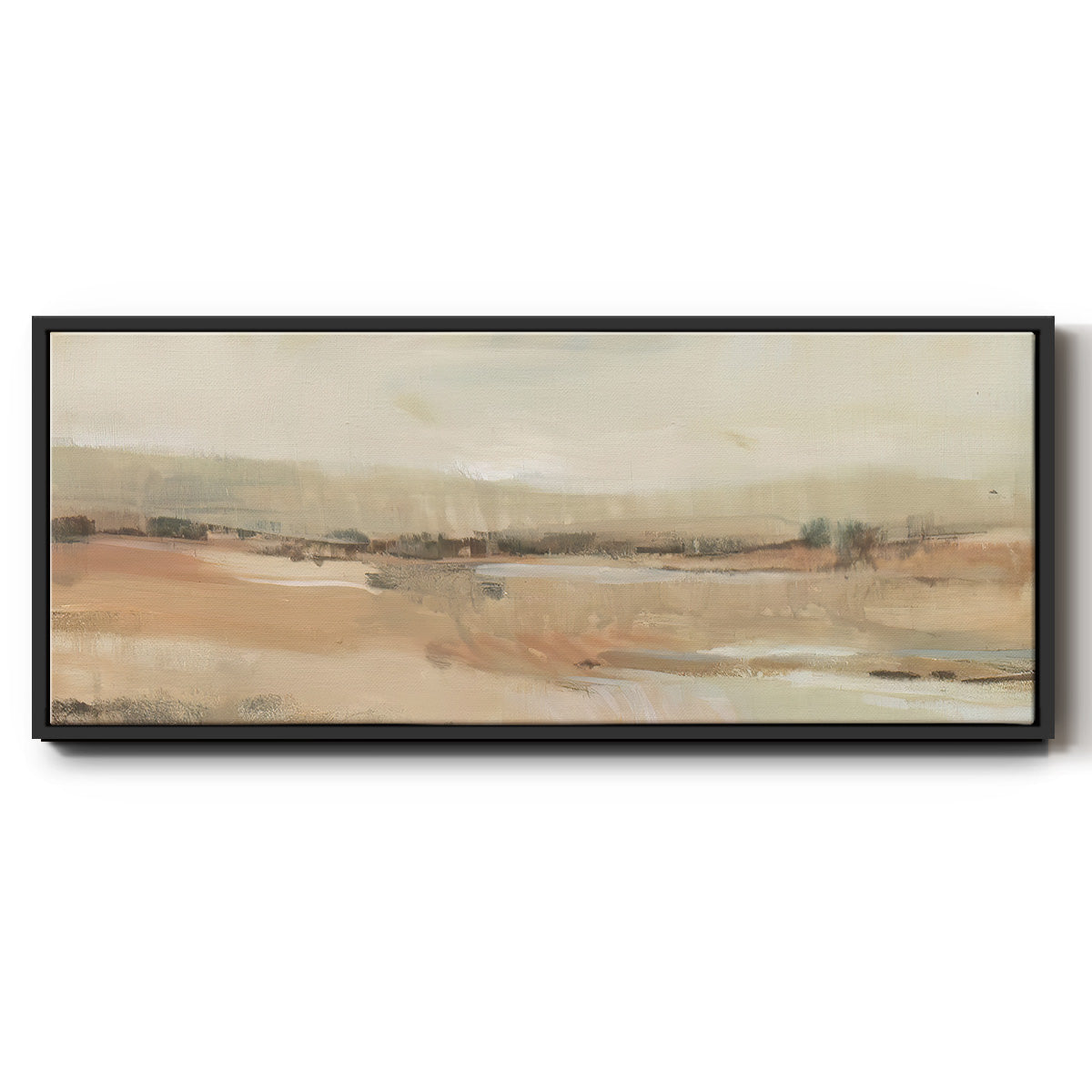 Earth Tone Landscape I - Floater Framed Canvas Print