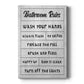 Simple Bathroom Rules Premium Gallery Wrapped Canvas - Ready to Hang