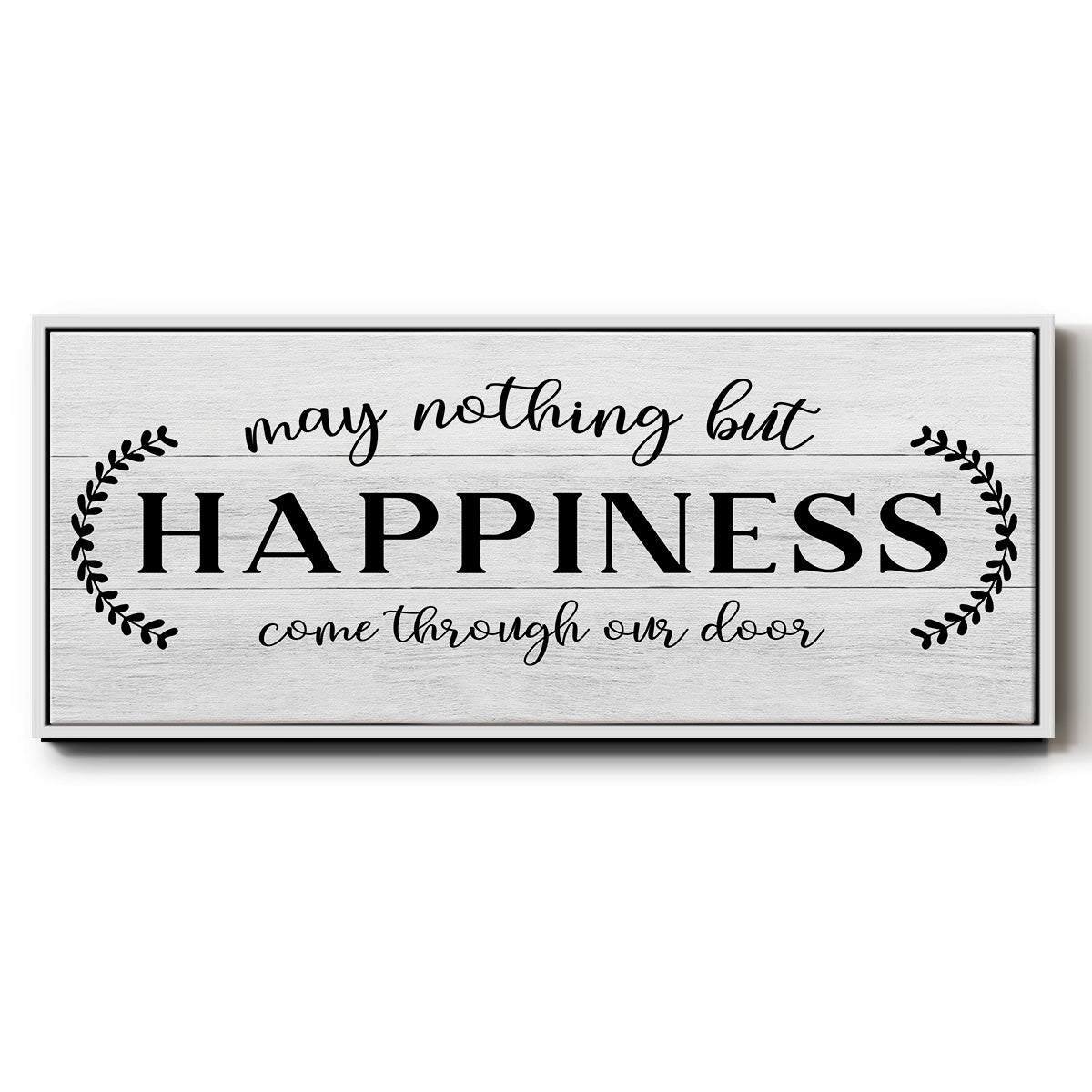 Through Our Door - Floater Framed Canvas Print