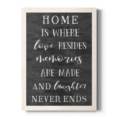 Love Resides - Premium Canvas Framed in Barnwood - Ready to Hang