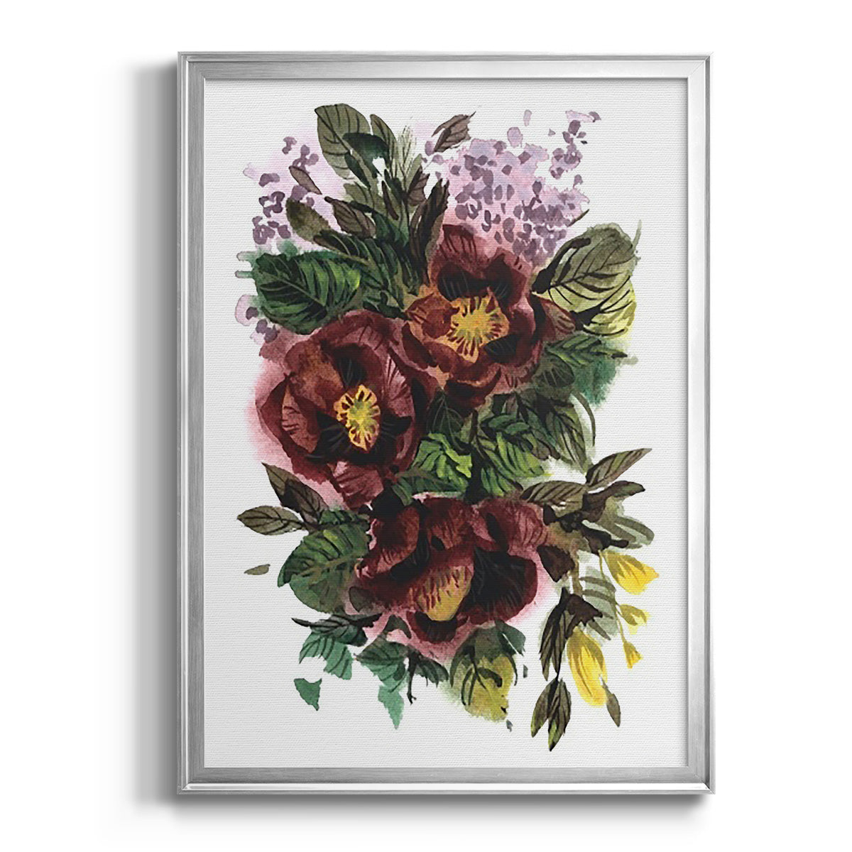 Garden Bouquets II - Modern Framed Canvas Print