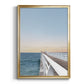 Day at the Pier - Modern Framed Canvas Print