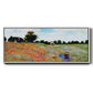 Wild Poppies Near Argenteuil, 1873 - Floater Framed Canvas Print