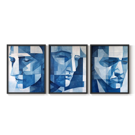 Abstract Series XXVIII - Restickable Framed Art Set