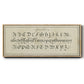 Manuscript Sampler III - Floater Framed Canvas Print