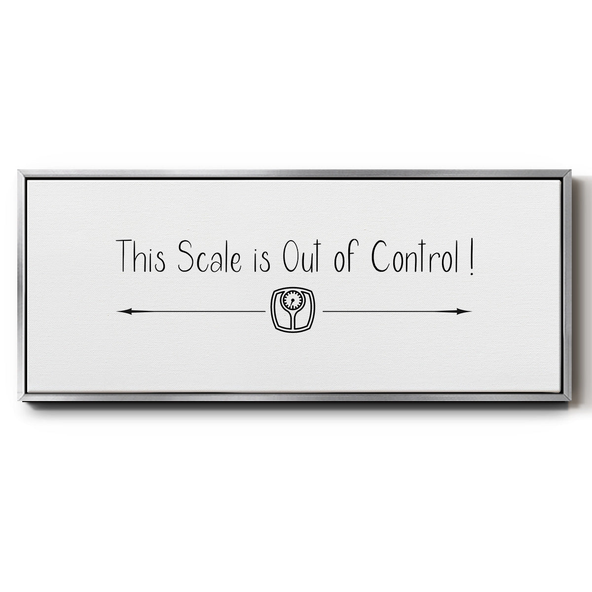 This Scale - Floater Framed Canvas Print