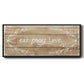 Eat, Pray, Love - Floater Framed Canvas Print