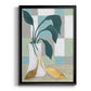 Plant Vased II - Modern Framed Canvas Print