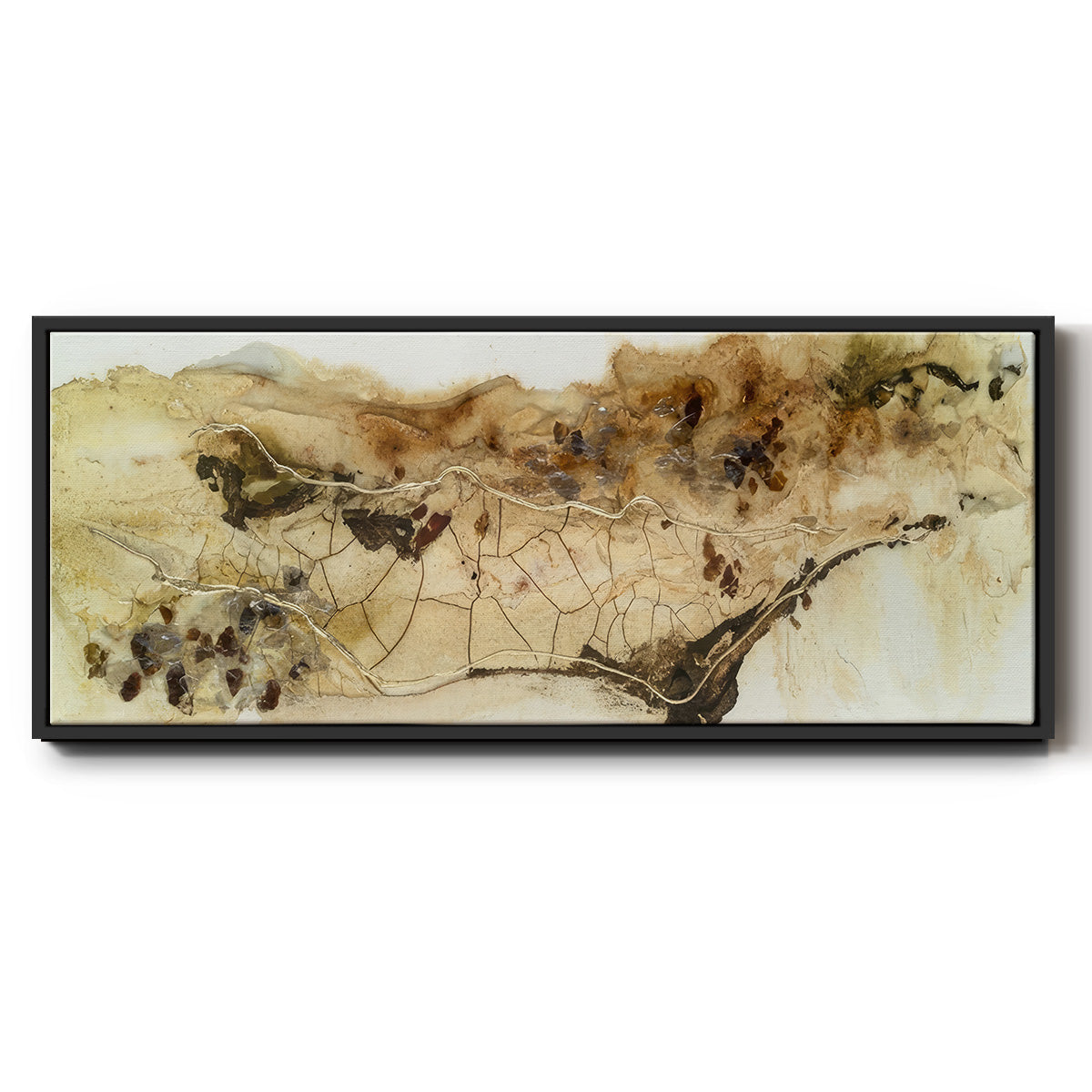 Hidden Gold I  - Floater Framed Canvas Print