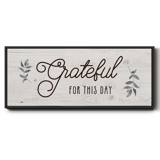 For this Day - Floater Framed Canvas Print