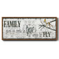 Family Gives Us - Floater Framed Canvas Print