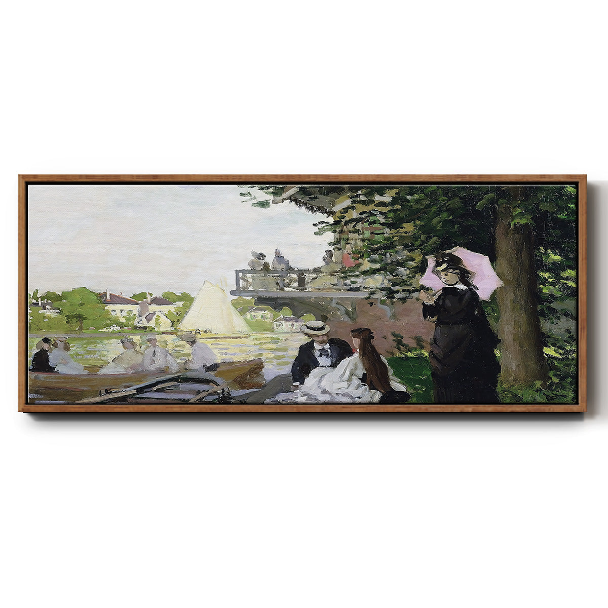 Garden House on the Zaan, Zaandam, 1871 - Floater Framed Canvas Print