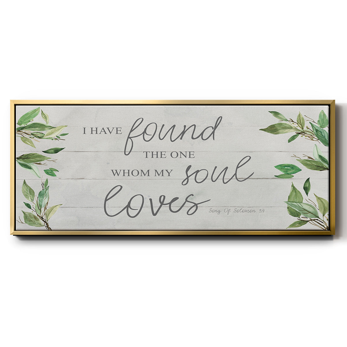 Soul Loves - Floater Framed Canvas Print