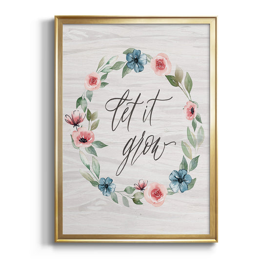 Let It Grow - Modern Framed Canvas Print