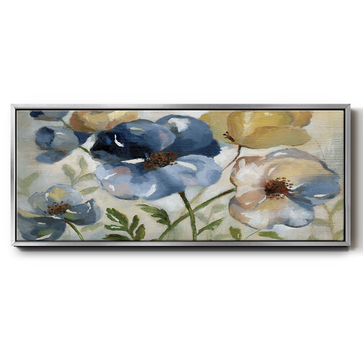 Winter Blooms - Floater Framed Canvas Print