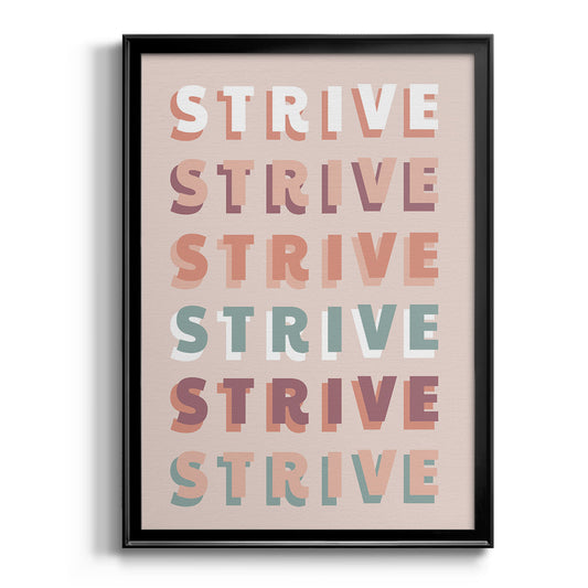 Strive - Modern Framed Canvas Print