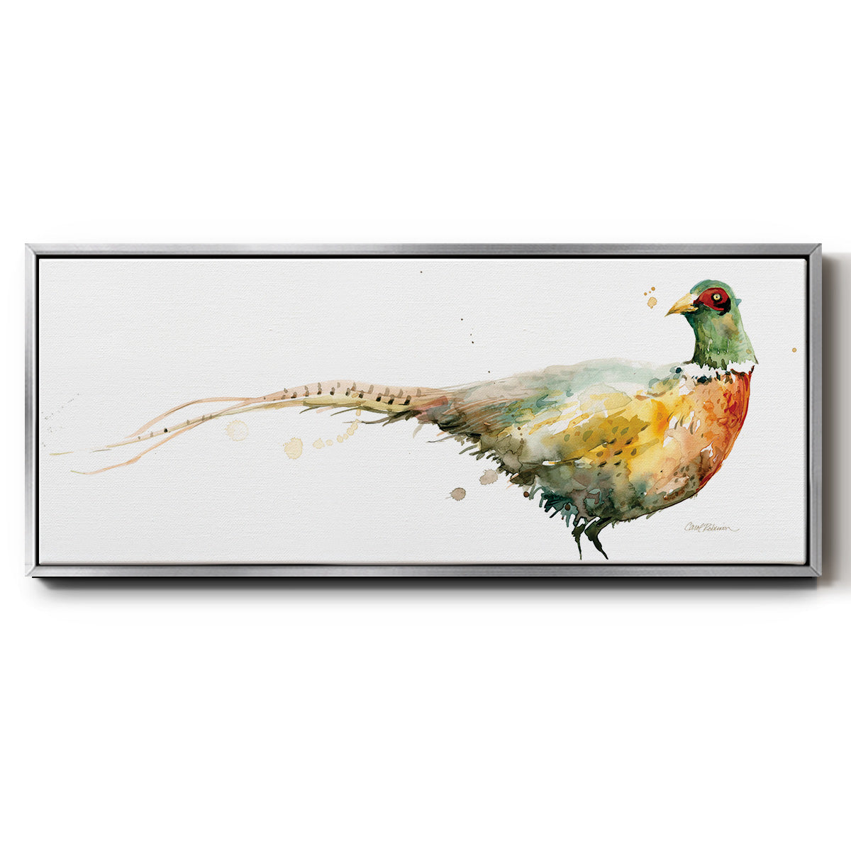 Harvest Pheasant - Floater Framed Canvas Print