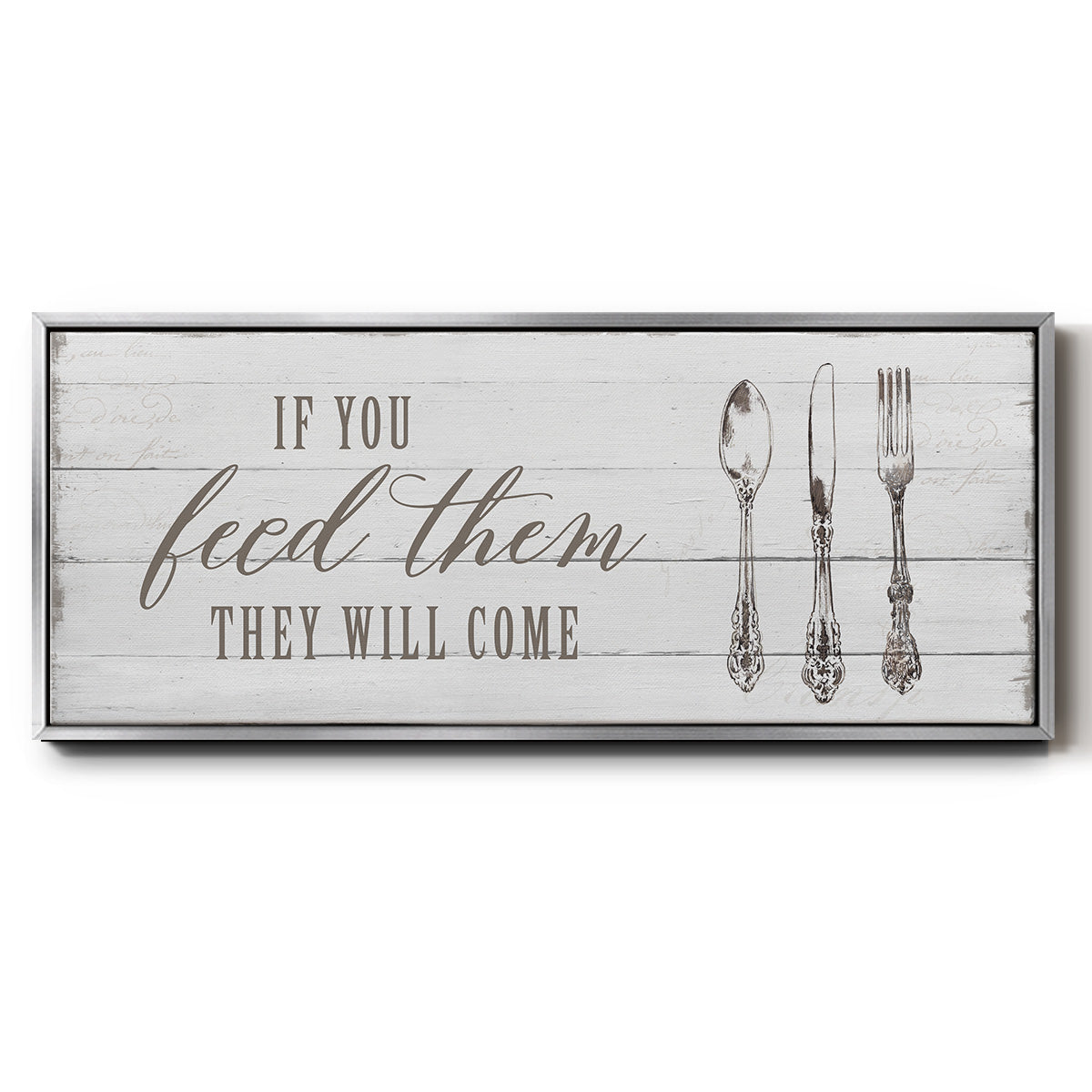 If You Feed Them - Floater Framed Canvas Print