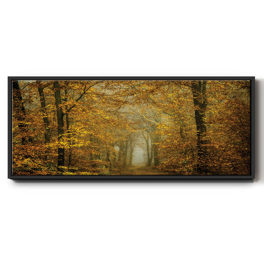 Soon Fall Leaves - Floater Framed Canvas Print
