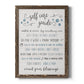 Guide to Self Care - Barnwood Framed Canvas Print