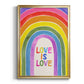 Love Loudly Collection B - Modern Framed Canvas Print