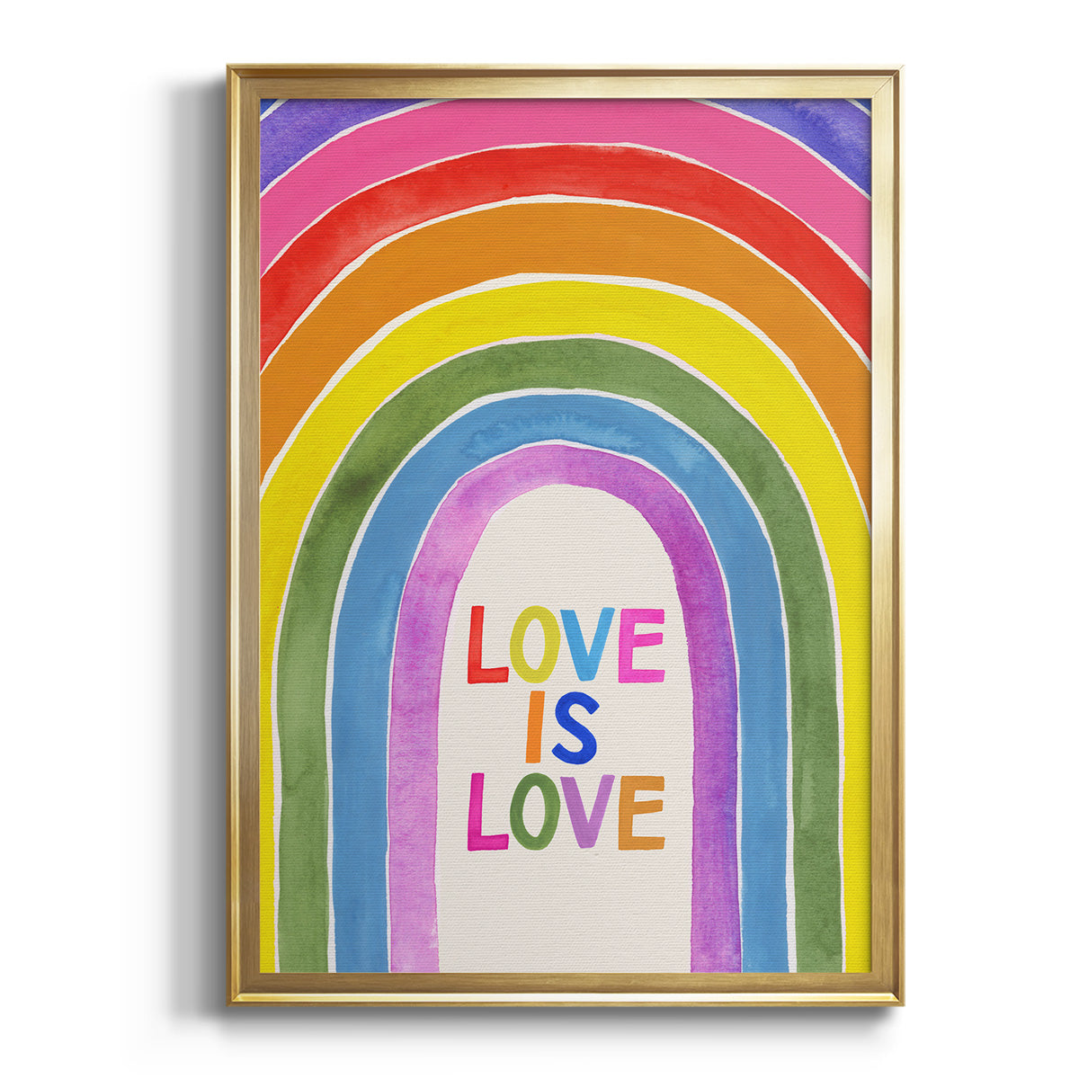 Love Loudly Collection B - Modern Framed Canvas Print