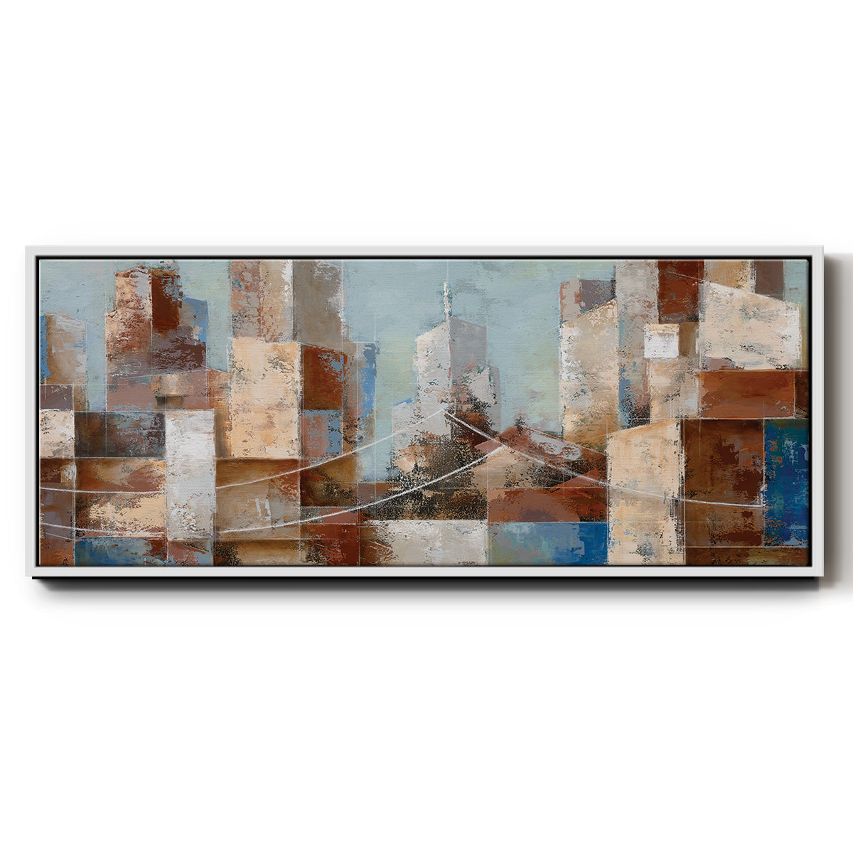 Cityscape - Floater Framed Canvas Print