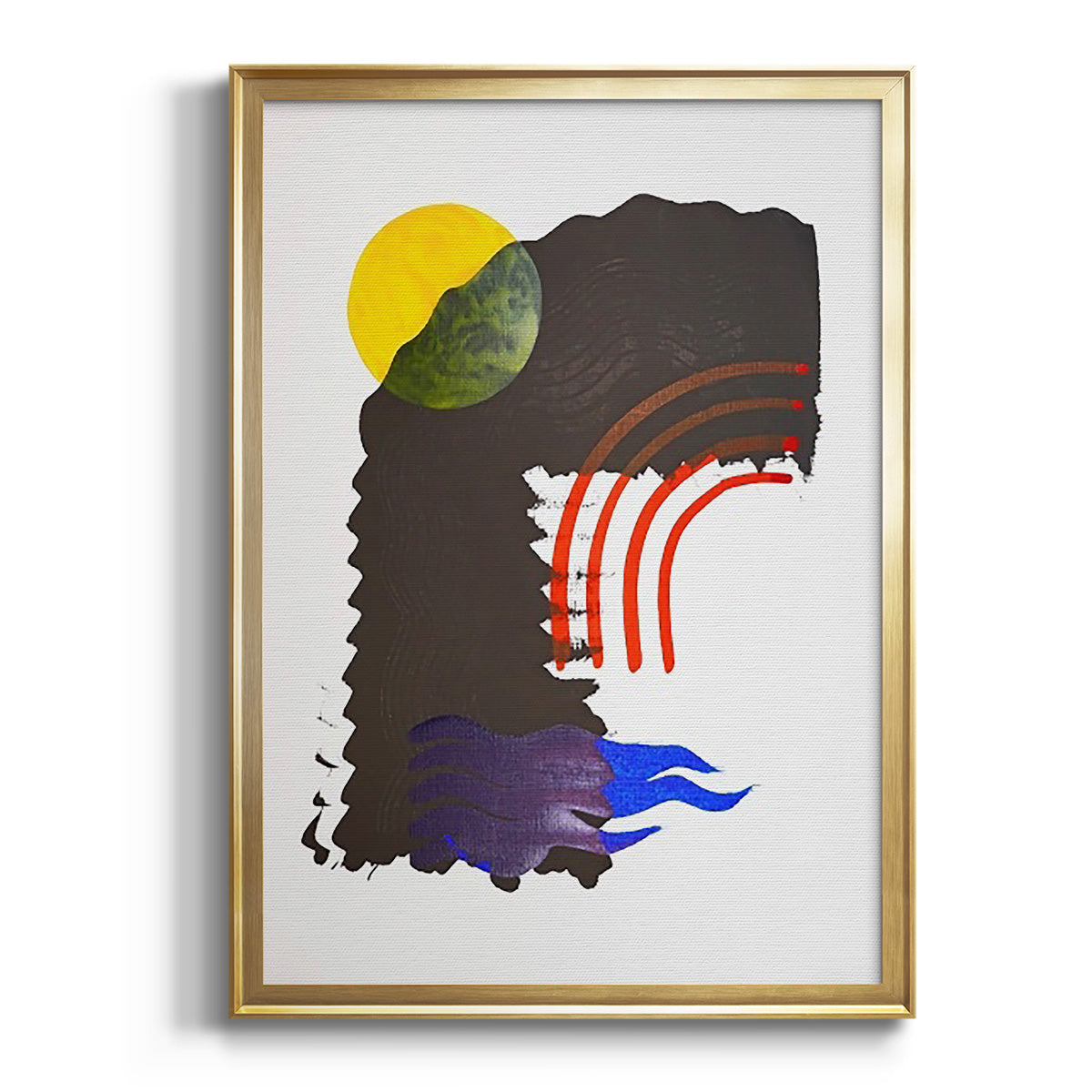 Shifting IV - Modern Framed Canvas Print