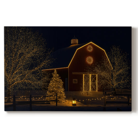 Night of Honeyed Village - Canvas Art Print