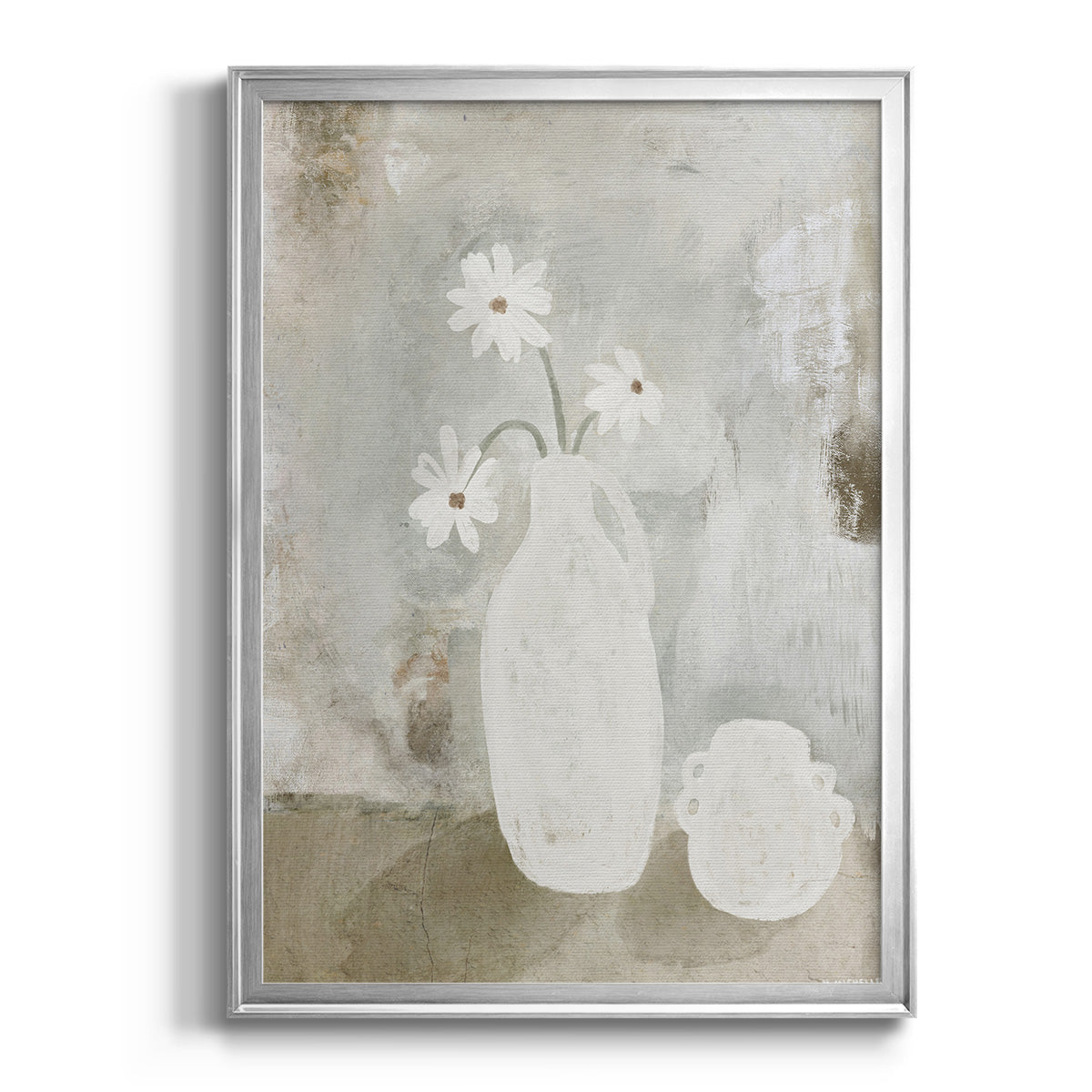 Sunday Blooms - Modern Framed Canvas Print