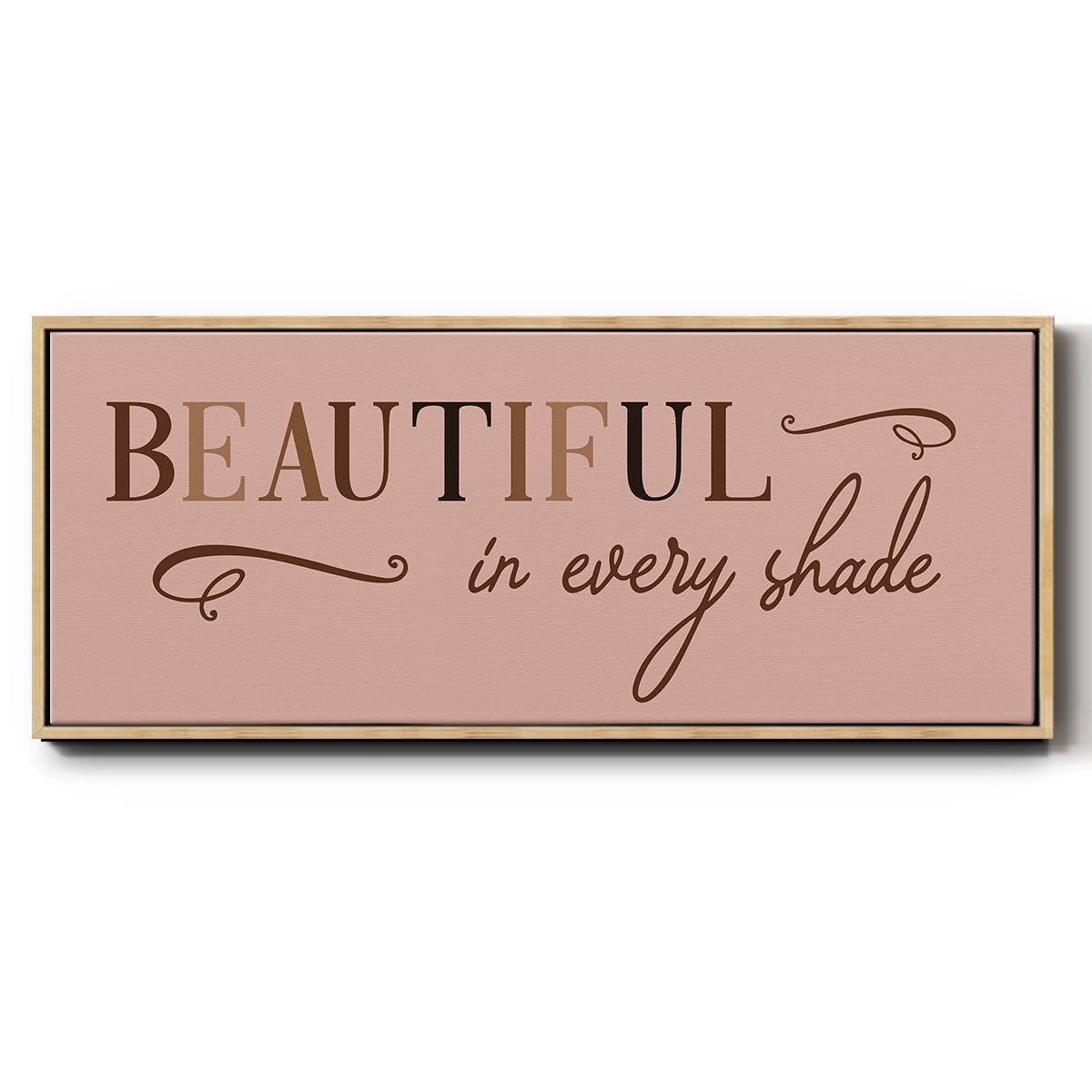 Every Shade - Floater Framed Canvas Print