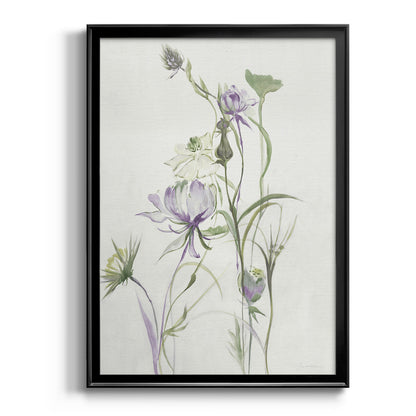 Late Summer Wildflowers II - Modern Framed Canvas Print