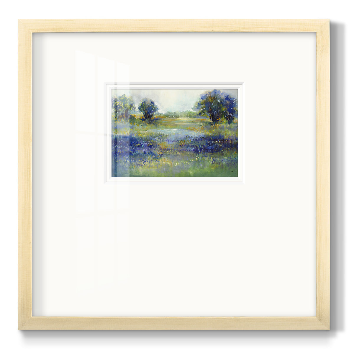 Wildflower View - Double Matboard Framed Print